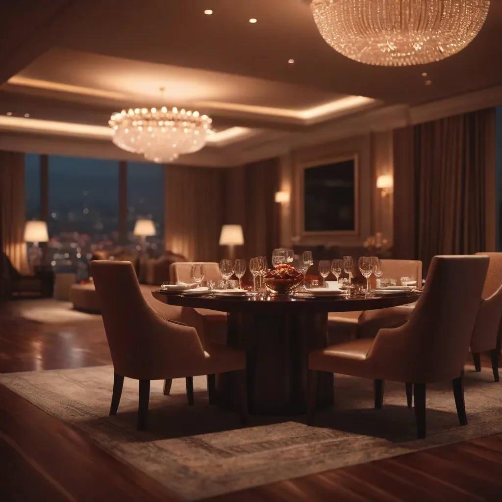 Luxury Casino Suite Dinner